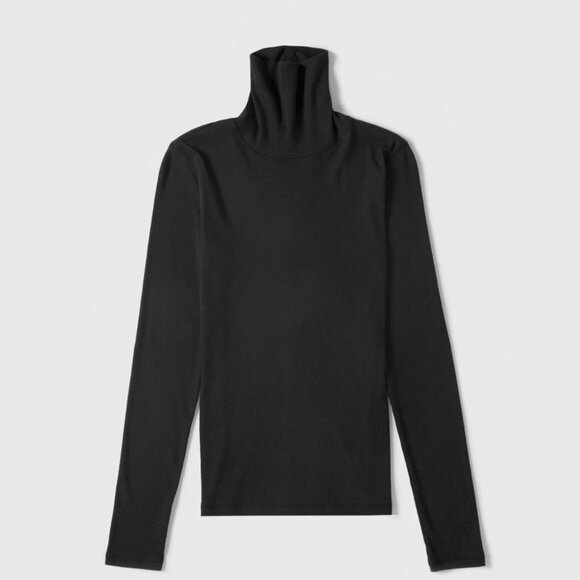 The Pima Micro Rib Turtleneck - Picture 1 of 8